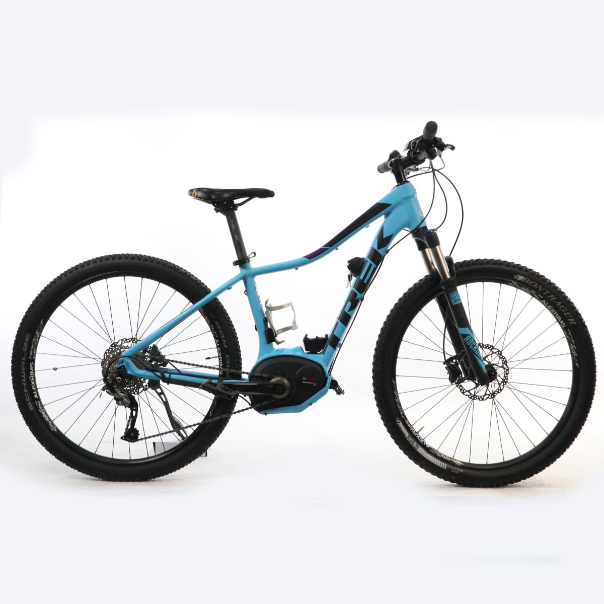 trek e-bike powerfly damen Aufgearbeitetes E-Bike TREK Powerfly 5 FS 25 km/h Hellblau S (41) – upVolt