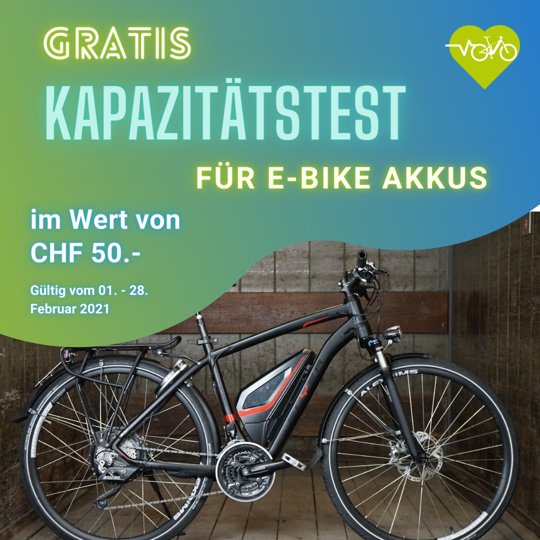 Gratis Kapazitätstest für E-Bike Akkus