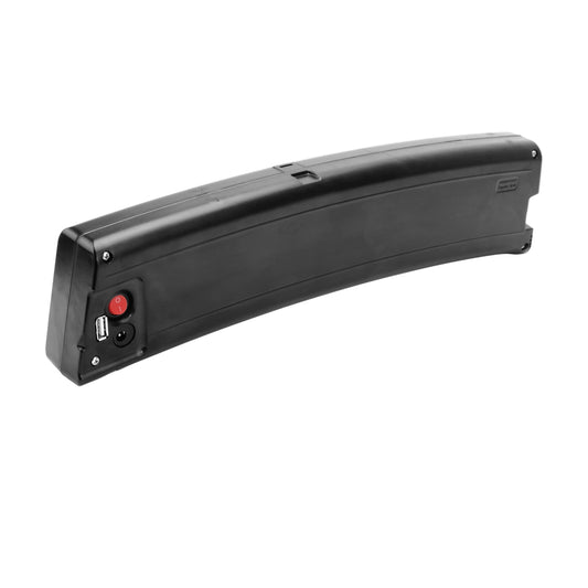 Adore 36V 10.4Ah 374Wh Gepäckträgerakku auf reinweißem Hintergrund