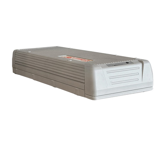 Babboe Easi-36100-2AT 37V 10Ah 370Wh Gepäckträgerakku auf reinweißem Hintergrund
