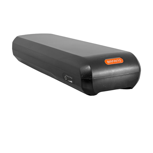 Bafang BT C01 43V 7.8Ah 340Wh Gepäckträgerakku auf reinweißem Hintergrund