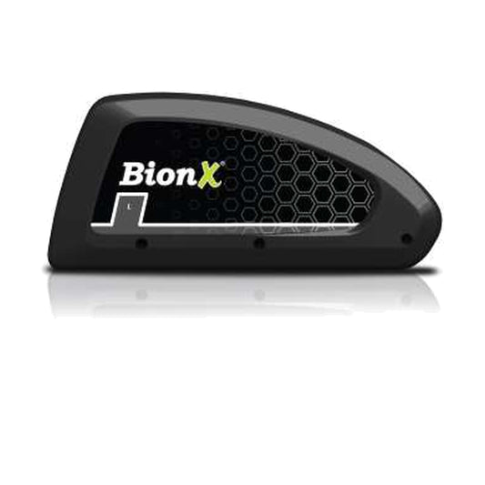 BionX 22V 6,4Ah 141Wh Unterrohrakku auf reinweißem Hintergrund