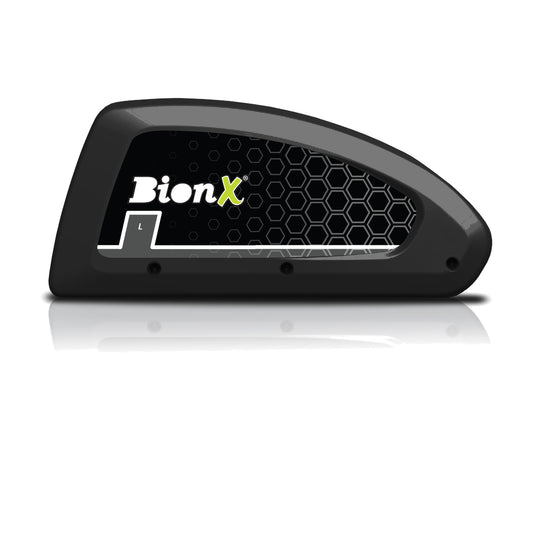 BionX RIDE+ C320 48V 6,6Ah 320Wh Rahmenakku auf reinweißem Hintergrund