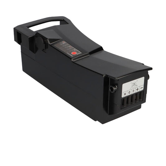 BMZ Impulse 36.2V 14.5Ah 525Wh Sitzrohrakku auf reinweißem Hintergrund