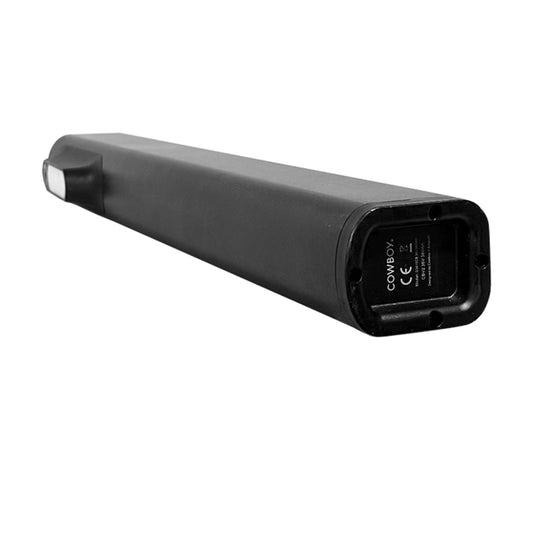 Cowboy D3610CB 36V 10Ah 360Wh Intube-Akku auf reinweißem Hintergrund