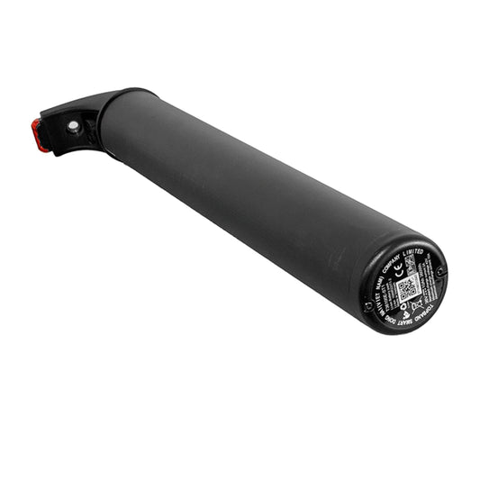 Crivit T36100E-ST1 36V 10Ah 360Wh Sitzrohrakku auf reinweißem Hintergrund