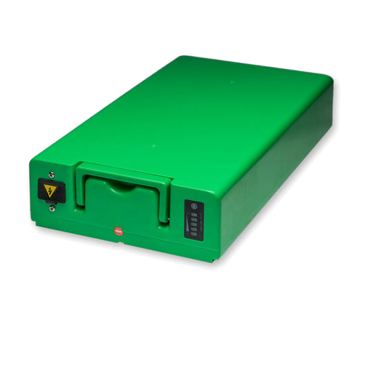 Etalian JS2B-2D 60V 20Ah 1200Wh Rahmenakku auf reinweißem Hintergrund