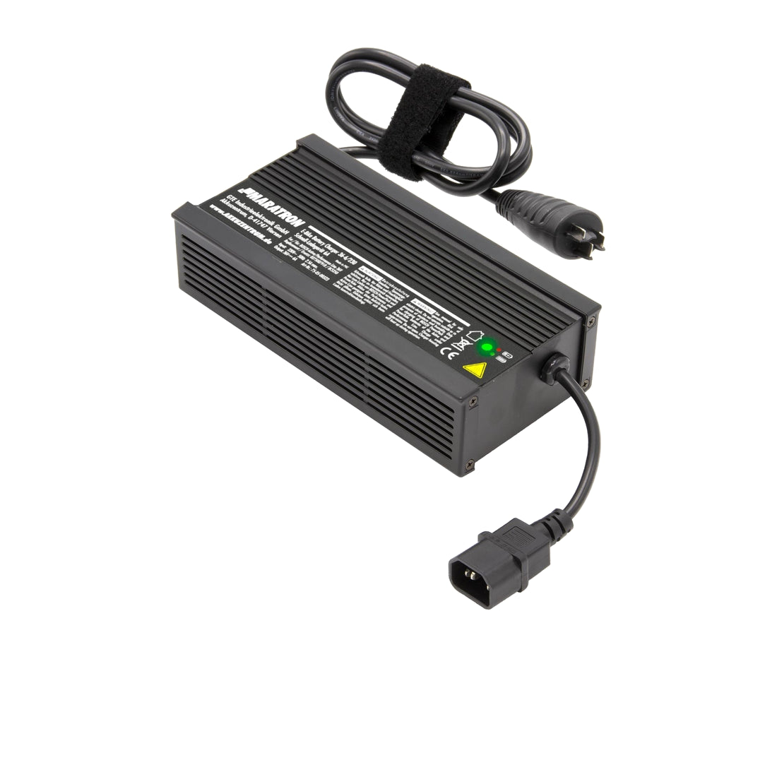 Maratron Robust Schnellladegerät 6A für Bosch Active/Performance auf reinweißem Hintergrund