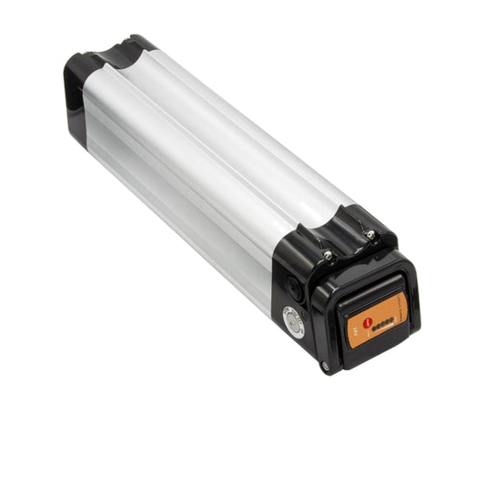 Maratron SilverFish XH259 25,2V 13,2Ah 333Wh Sitzrohrakku auf reinweißem Hintergrund