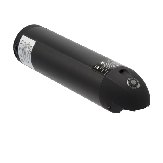 Maratron Trinkflasche 36V 11Ah 396Wh Unterrohrakku auf reinweißem Hintergrund