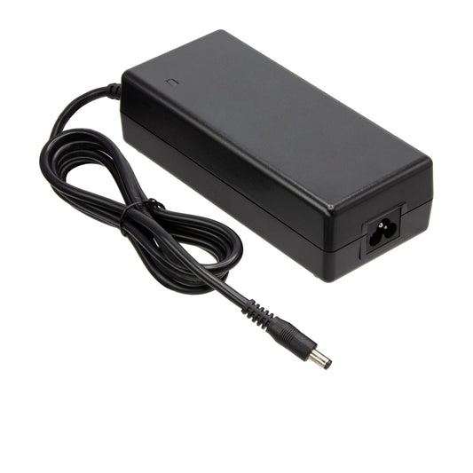 Phylion Ladegerät 29V 2A für Sparta/Batavus, DC-Stecker auf reinweißem Hintergrund
