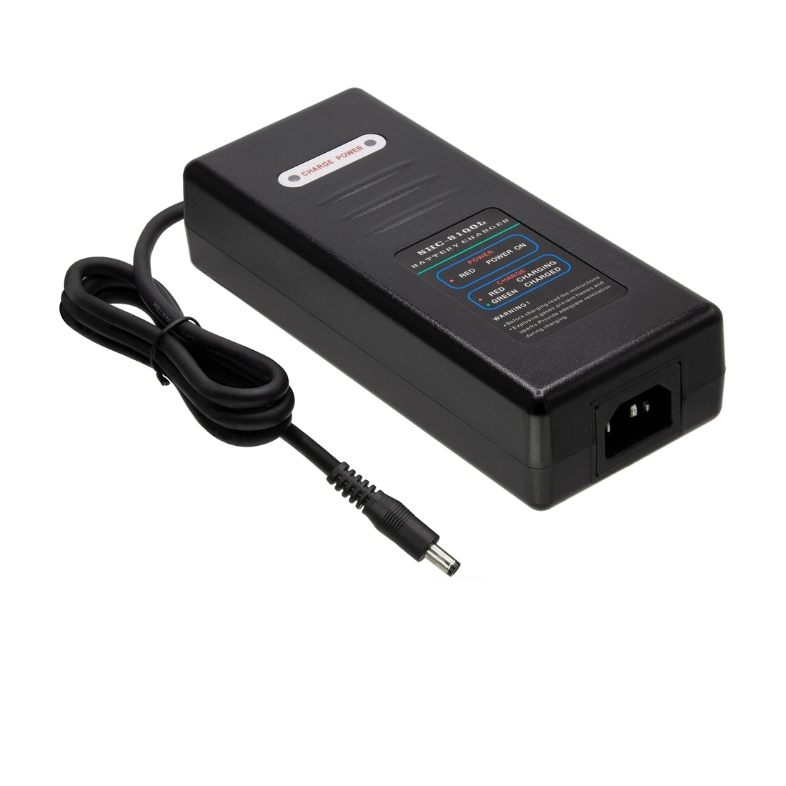 ST Chargers Ladegerät 36V 2A für Maratron/Prophete, DC auf reinweißem Hintergrund