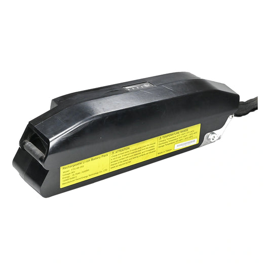 Trend Energy FTC-06 36V 16.75Ah 603Wh Rahmenakku auf reinweißem Hintergrund