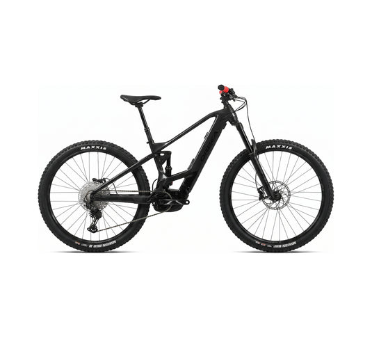 Orbea Wild FS H30 E-Mountainbike in Schwarz, Fully mit Maxxis-Reifen, 25 km/h – Seitenansicht